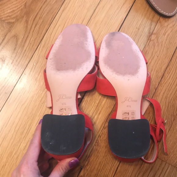 🍸Host Pick🥂J. Crew Red Sandals - Picture 7 of 13